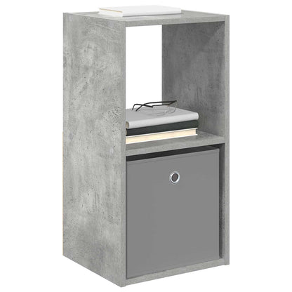 Bedside Table with Drawer 2 pcs Concrete Grey 35 x 32 x 68.5 cm