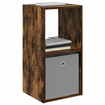 Bedside Table Smoked Oak 35 x 32 x 68.5 cm Engineered Wood