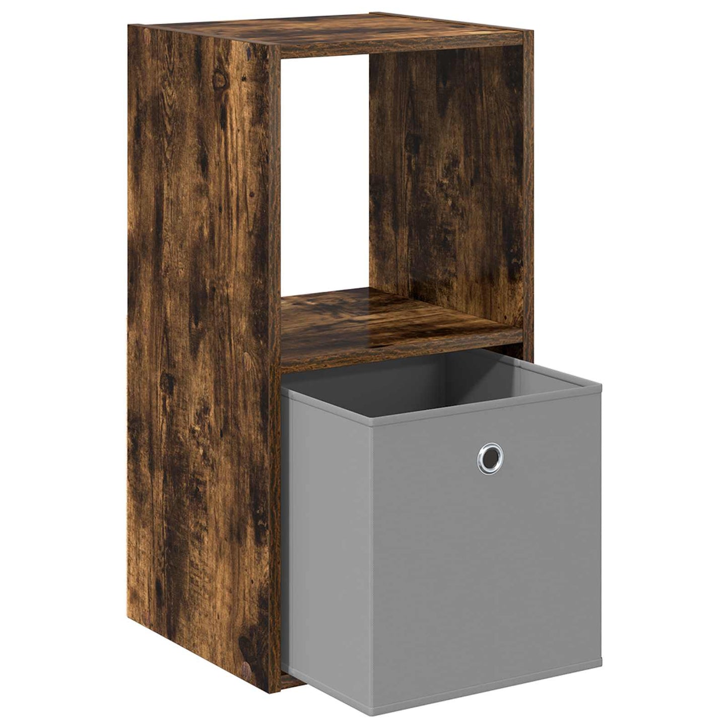 Bedside Table with Drawer 2 pcs Smoked Oak 35 x 32 x 68.5 cm