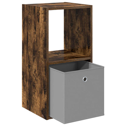 Bedside Table with Drawer 2 pcs Smoked Oak 35 x 32 x 68.5 cm