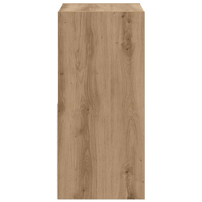 Bedside Table with Drawer 2 pcs Artisan Oak 35 x 32 x 68.5 cm