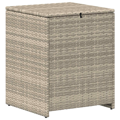 Cushion Box Light Grey 55 x 55 x 69 cm Poly Rattan