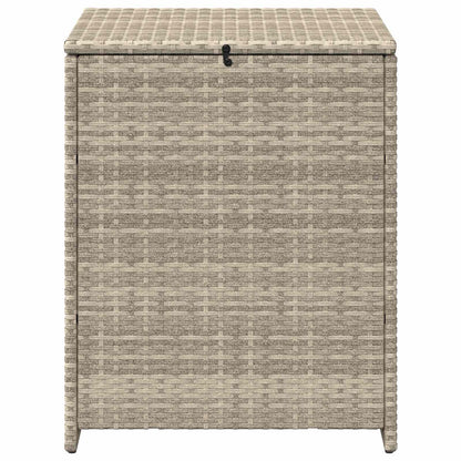 Cushion Box Light Grey 55 x 55 x 69 cm Poly Rattan