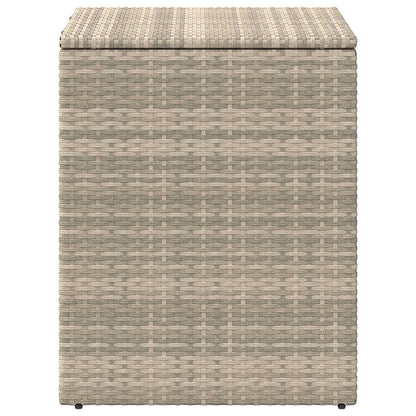 Cushion Box Light Grey 55 x 55 x 69 cm Poly Rattan