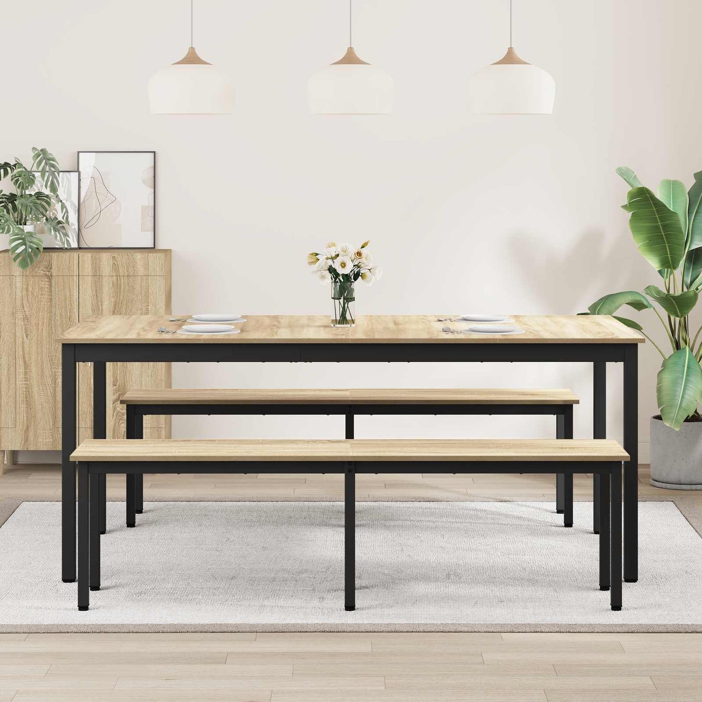 Dining Tables 2 pcs 180 x 90 x 75 cm Engineered Wood