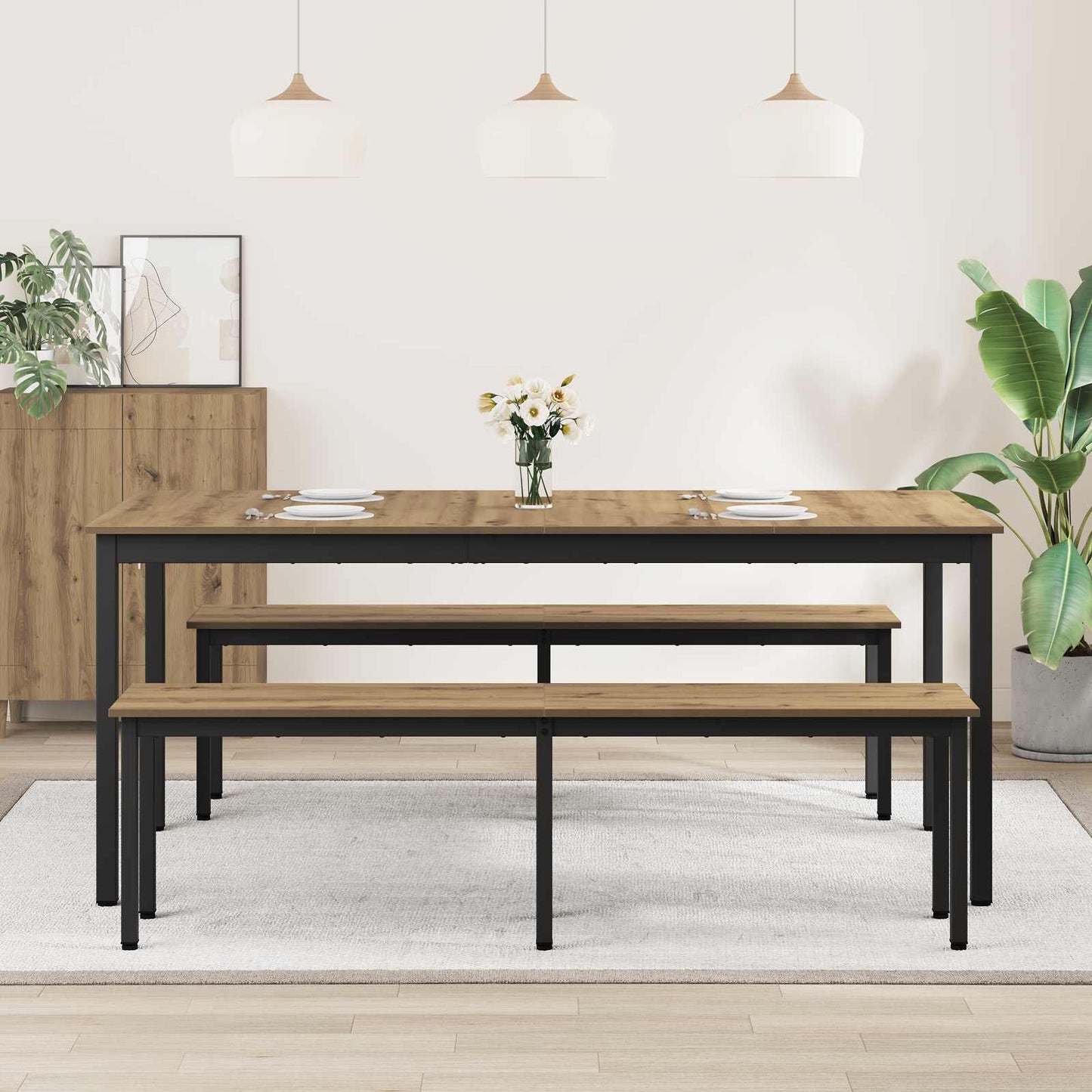 Dining Tables 2 pcs 180 x 90 x 75 cm Engineered Wood