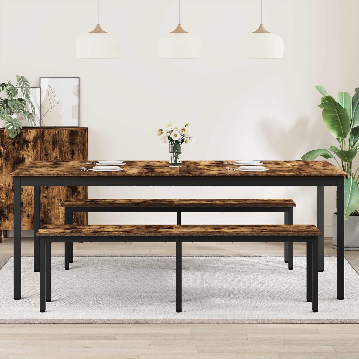 Dining Tables 2 pcs 200 x 100 x 75 cm Engineered Wood