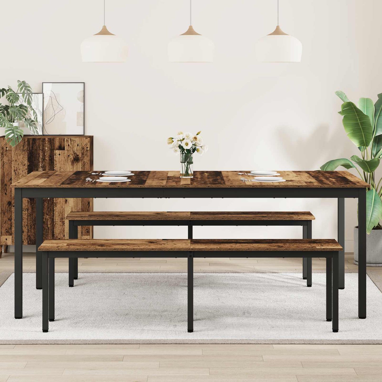 Dining Tables 2 pcs 200 x 100 x 75 cm Engineered Wood