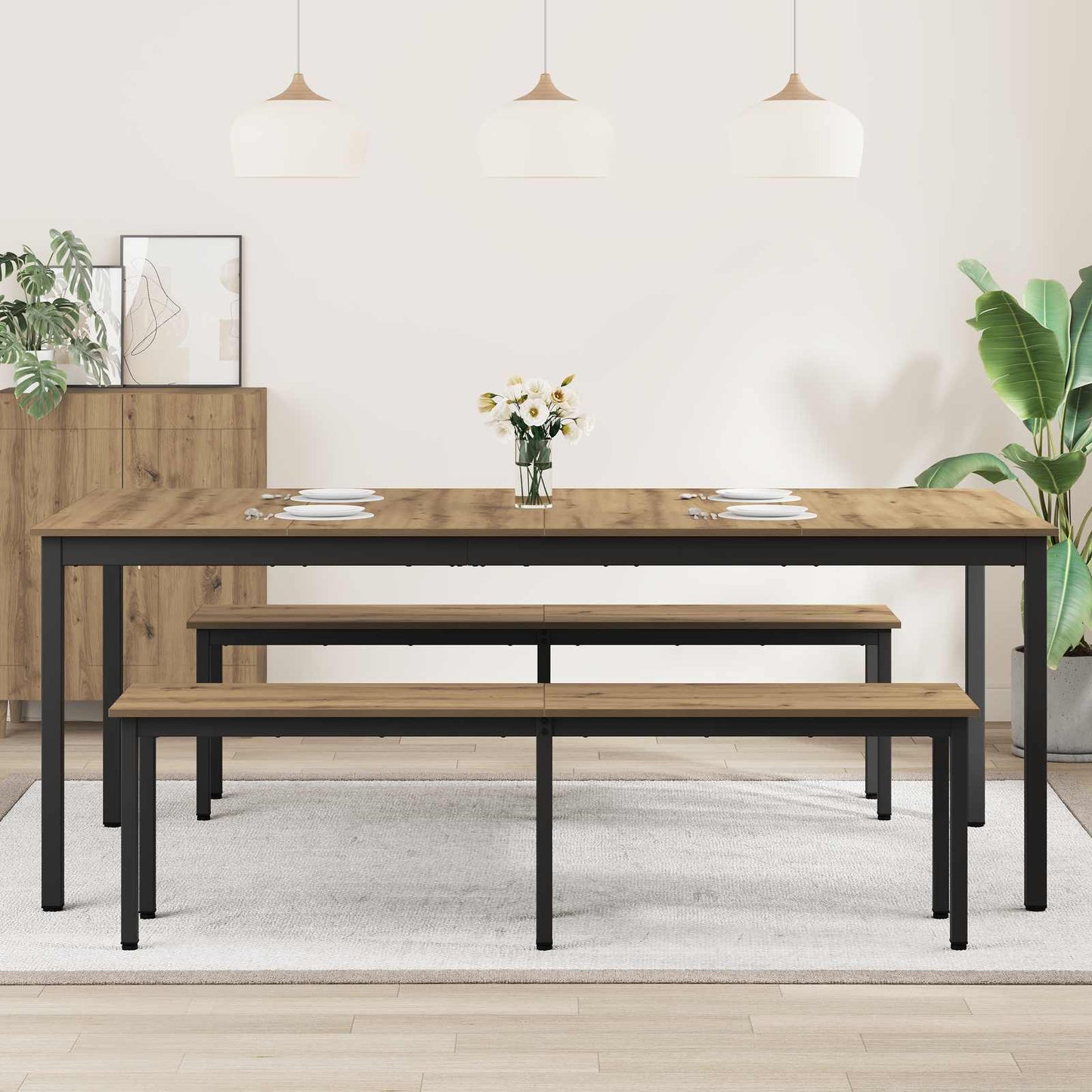 Dining Tables 200 x 100 x 75 cm Engineered Wood Rectangular