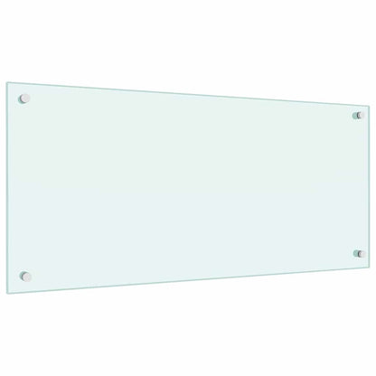 Kitchen Backsplash 2 pcs White 90 x 40 cm Tempered Glass
