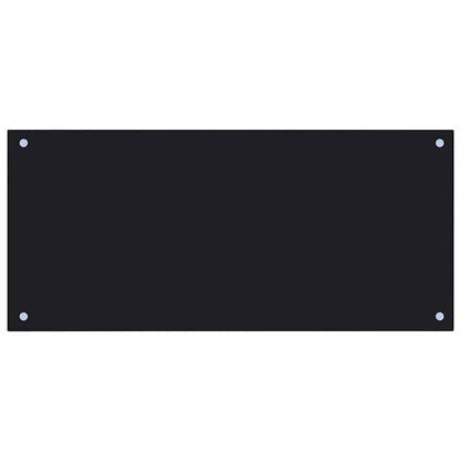 Kitchen Backsplash 2 pcs Black 90 x 40 cm Tempered Glass
