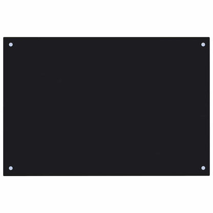 Kitchen Backsplash 2 pcs Black 90 x 60 cm Tempered Glass