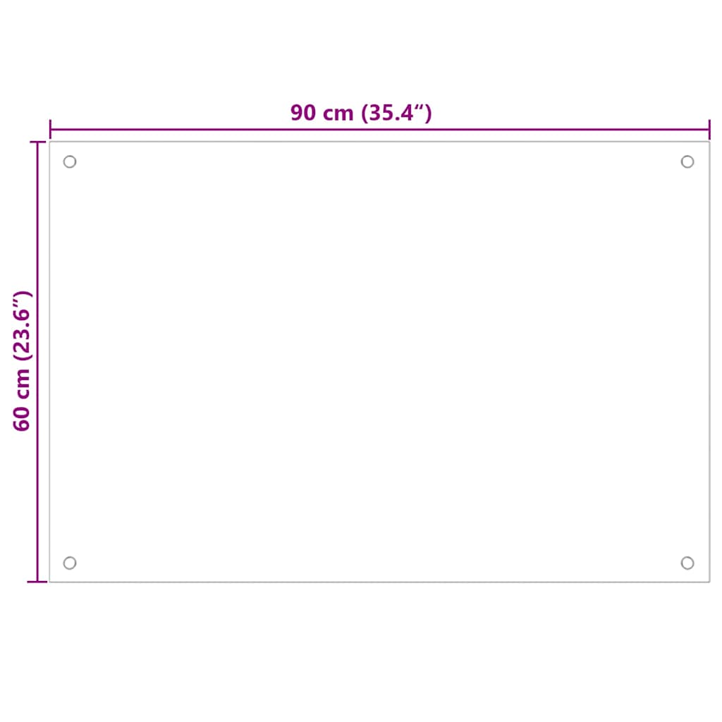 Kitchen Backsplash 2 pcs Black 90 x 60 cm Tempered Glass