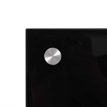 Kitchen Backsplash 2 pcs Black 100 x 50 cm Tempered Glass