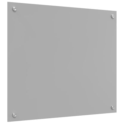 Kitchen Backsplash 2 pcs Light Grey 70 x 60 cm Tempered Glass