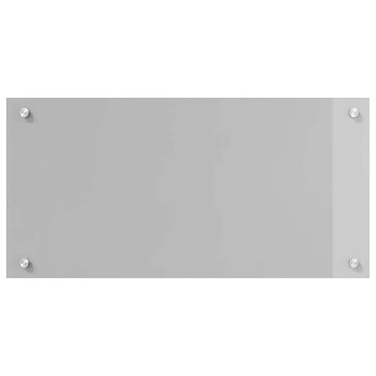 Kitchen Backsplash 2 pcs Light Grey 80 x 40 cm Tempered Glass