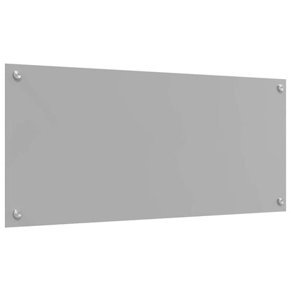 Kitchen Backsplash 2 pcs Light Grey 90 x 40 cm Tempered Glass