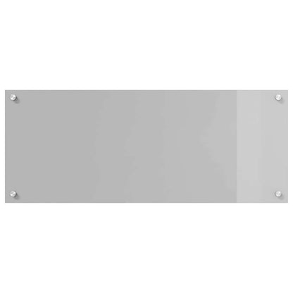 Kitchen Backsplash 2 pcs Light Grey 100 x 40 cm Tempered Glass