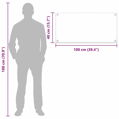 Kitchen Backsplash 2 pcs Light Grey 100 x 40 cm Tempered Glass