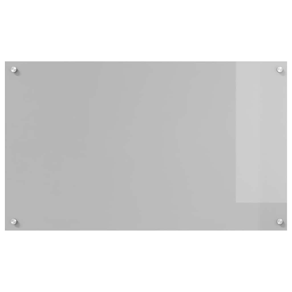 Kitchen Backsplash 2 pcs Light Grey 100 x 60 cm Tempered Glass