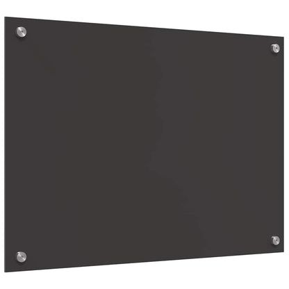 Kitchen Backsplash 2 pcs Dark Grey 70 x 50 cm Tempered Glass