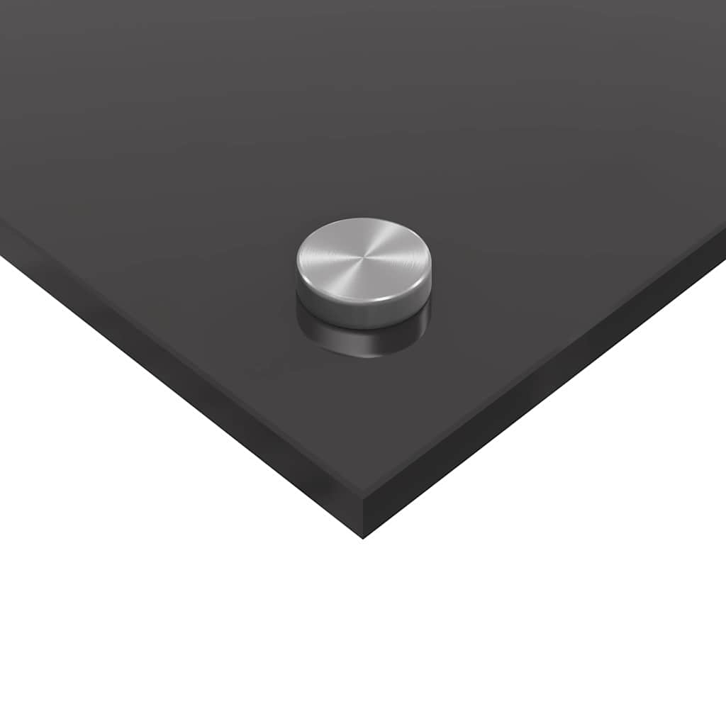 Kitchen Backsplash 2 pcs Dark Grey 80 x 50 cm Tempered Glass