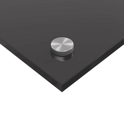 Kitchen Backsplash 2 pcs Dark Grey 100 x 50 cm Tempered Glass