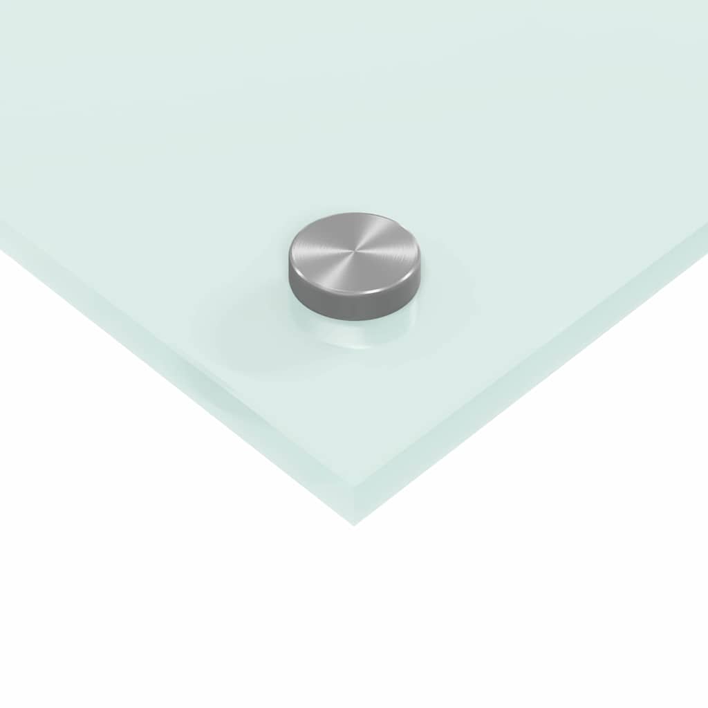 Kitchen Backsplash 2 pcs White 110 x 40 cm Tempered Glass