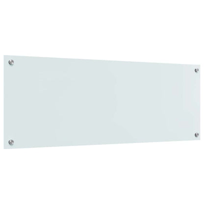 Kitchen Backsplash 2 pcs White 110 x 40 cm Tempered Glass