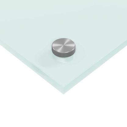 Kitchen Backsplash 2 pcs White 120 x 40 cm Tempered Glass