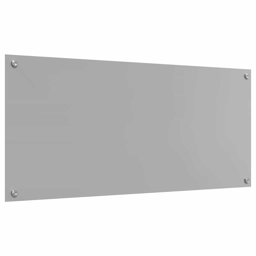 Kitchen Backsplash 2 pcs Light Grey 110 x 50 cm Tempered Glass
