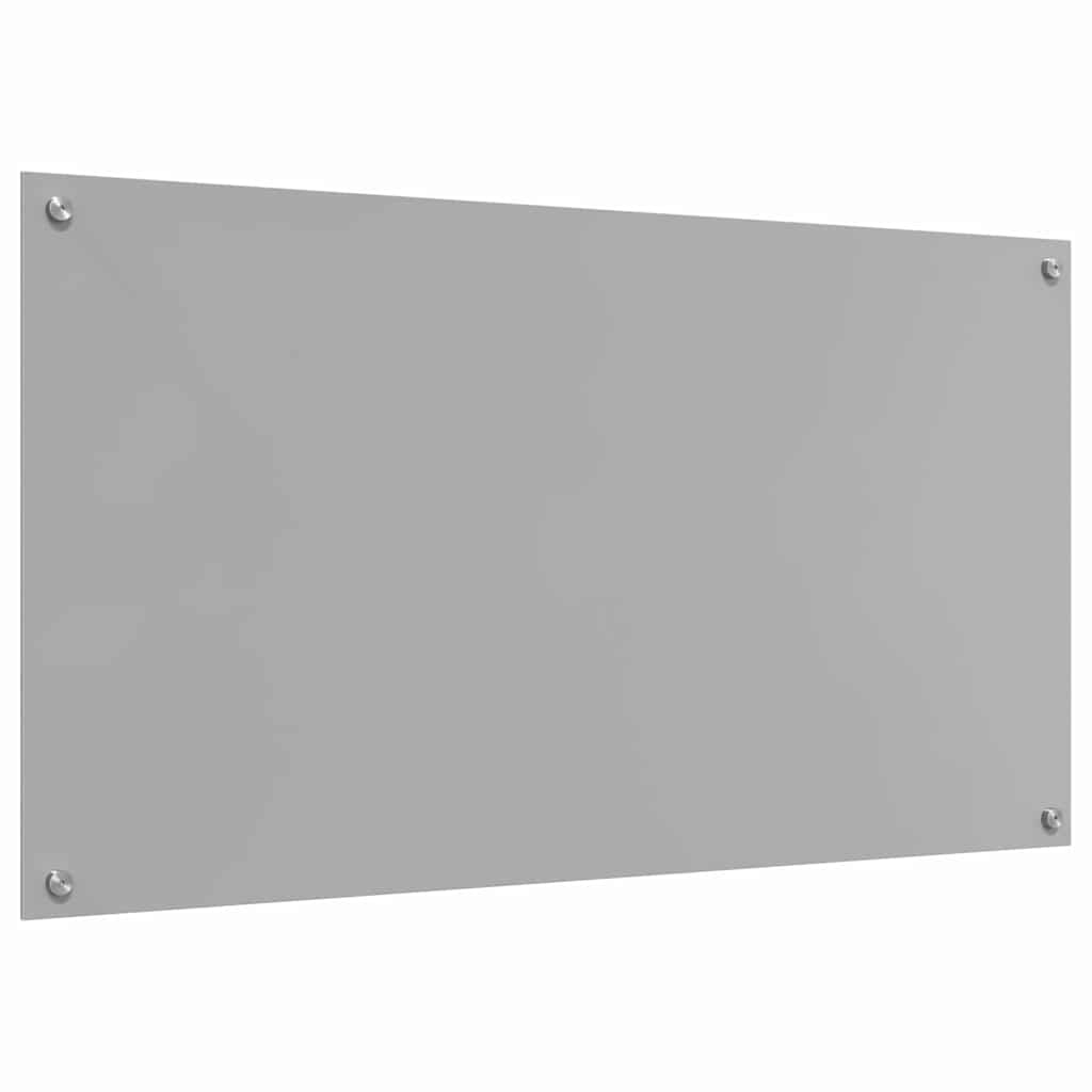 Kitchen Backsplash 2 pcs Light Grey 110 x 60 cm Tempered Glass