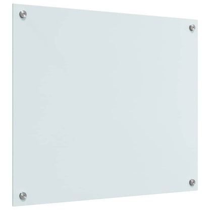 Kitchen Backsplash 2 pcs White 70 x 60 cm Tempered Glass
