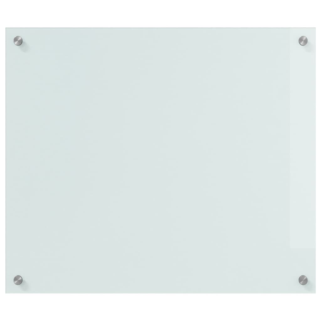 Kitchen Backsplash 2 pcs White 70 x 60 cm Tempered Glass
