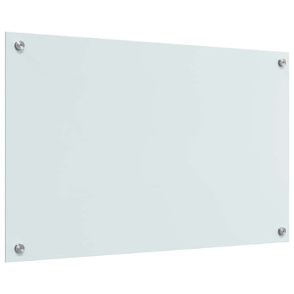 Kitchen Backsplash 2 pcs White 80 x 50 cm Tempered Glass