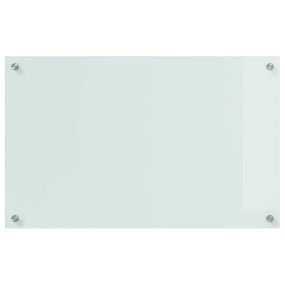 Kitchen Backsplash 2 pcs White 80 x 50 cm Tempered Glass