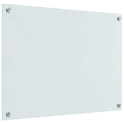 Kitchen Backsplash 2 pcs White 80 x 60 cm Tempered Glass