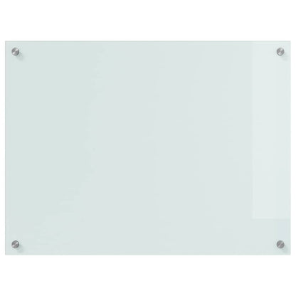 Kitchen Backsplash 2 pcs White 80 x 60 cm Tempered Glass