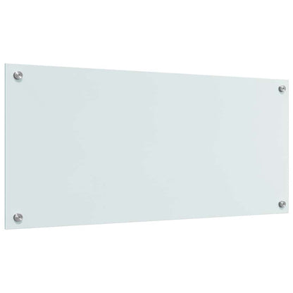 Kitchen Backsplash 2 pcs White 90 x 40 cm Tempered Glass