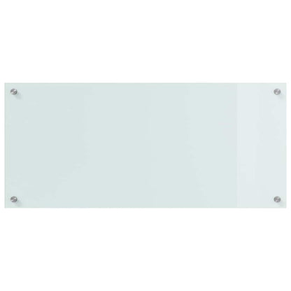 Kitchen Backsplash 2 pcs White 90 x 40 cm Tempered Glass