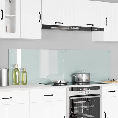 Kitchen Backsplash 2 pcs White 90 x 50 cm Tempered Glass