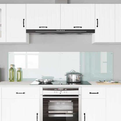Kitchen Backsplash 2 pcs White 90 x 50 cm Tempered Glass