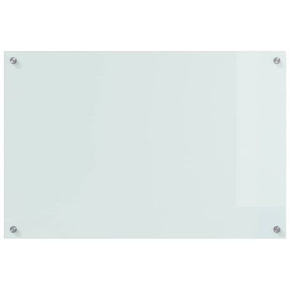 Kitchen Backsplash 2 pcs White 90 x 60 cm Tempered Glass