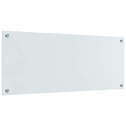 Kitchen Backsplash 2 pcs White 100 x 40 cm Tempered Glass