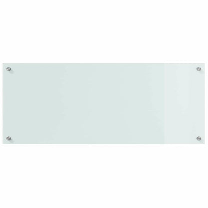 Kitchen Backsplash 2 pcs White 100 x 40 cm Tempered Glass