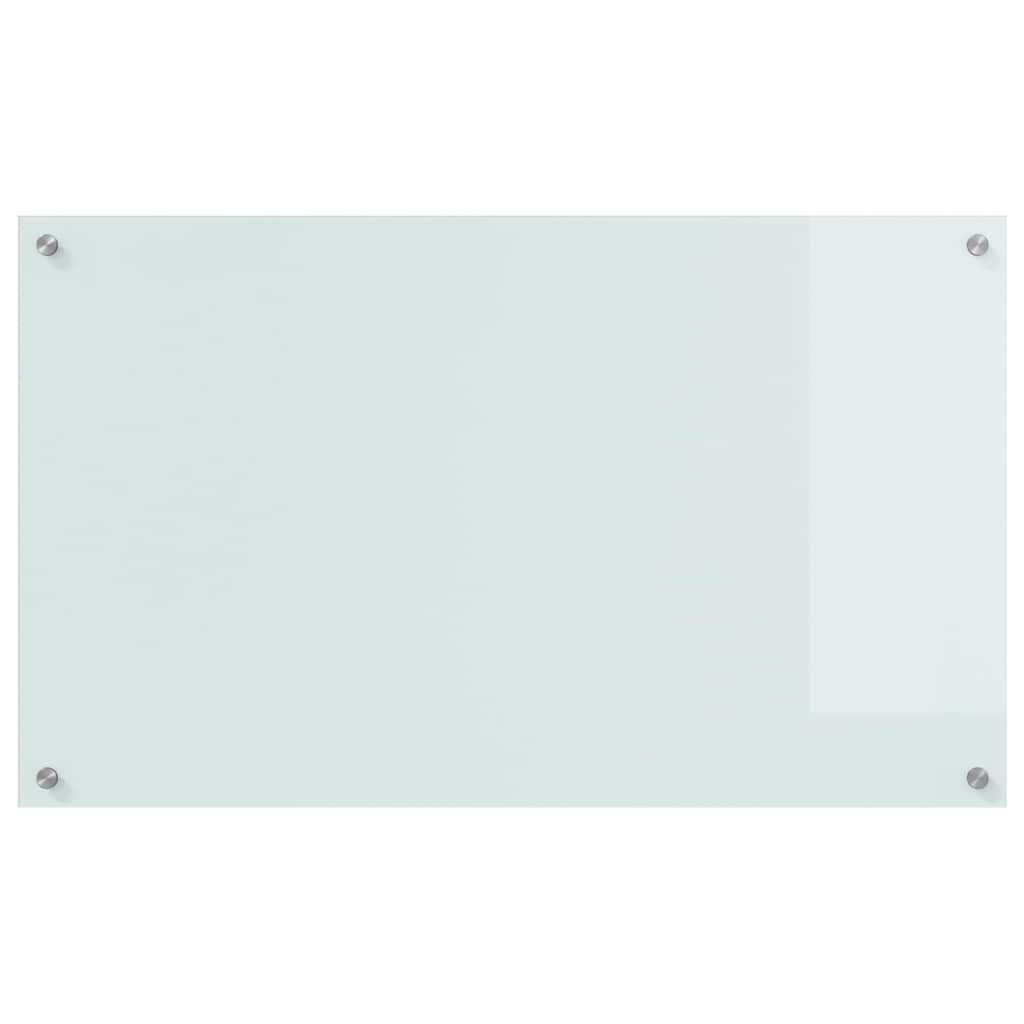 Kitchen Backsplash 2 pcs White 100 x 60 cm Tempered Glass