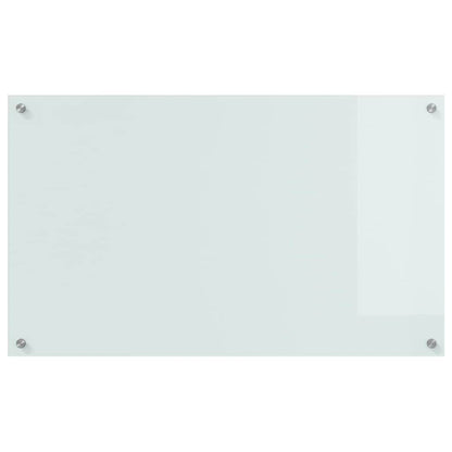 Kitchen Backsplash 2 pcs White 100 x 60 cm Tempered Glass