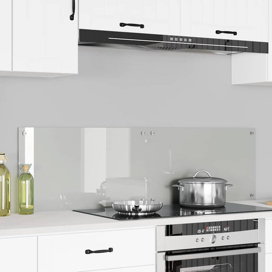 Kitchen Backsplash 2 pcs Transparent 70 x 40 cm Tempered Glass