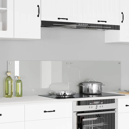 Kitchen Backsplash 2 pcs Transparent 80 x 40 cm Tempered Glass