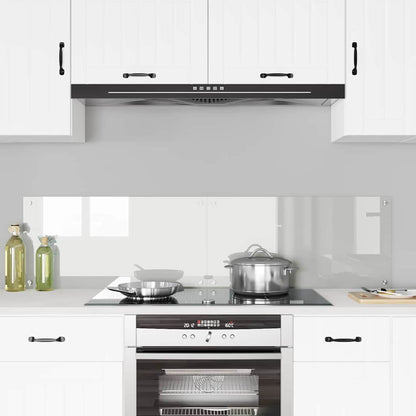 Kitchen Backsplash 2 pcs Transparent 80 x 40 cm Tempered Glass